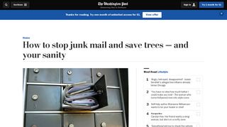 How to stop junk mail and save trees — and your sanity - The ...