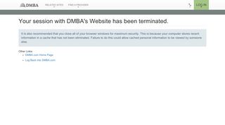 Log Out - DMBA.com