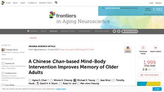 Frontiers | A Chinese Chan-based Mind-Body Intervention Improves ...