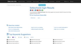 Safeschools login Results For Websites Listing - SiteLinks.Info