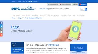 Employee or Physician Login - Detroit Medical Center