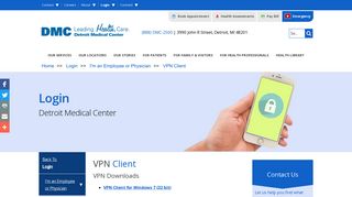 VPN Client - Detroit Medical Center | DMC