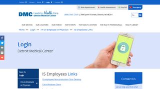 IS Employees Links - Detroit Medical Center | DMC