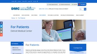 DMC Patient Services - Detroit Medical Center