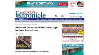 Run-DMC honored with street sign in their hometown - Queens ...