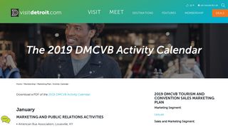 The 2018 DMCVB Activity Calendar | VisitDetroit.com