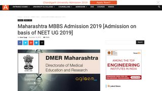 Maharashtra MBBS Admission 2019 [Admission on basis of NEET UG ...