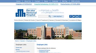 Decatur Memorial Hospital - Employee Links