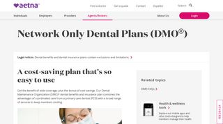 Network Only Dental Plans (DMO®) – Producers | Aetna