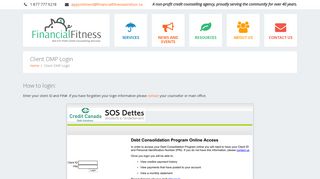 Client DMP Login | Financial Fitness Centre