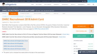 DMRC Recruitment 2018 Admit Card: Check How to Download Hall ...