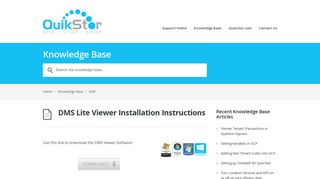 DMS Lite Viewer Installation Instructions – QuikStor Support ...
