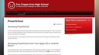 PowerSchool - Fox Chapel Area School District