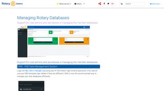 Managing Rotary Databases - Rotary District 1285 - Rotary RIBI