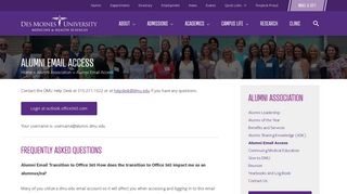Alumni Email Access - Des Moines University