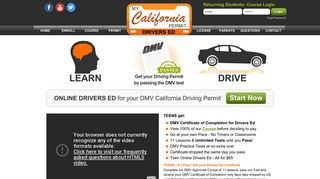 My California Permit Drivers Ed | Online DMV Driving Course