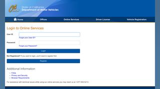 Login - DMV - CA.gov