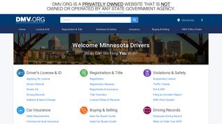 Minnesota DMV Guide | DMV.ORG