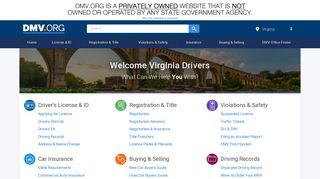 Virginia DMV Guide | DMV.ORG