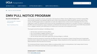DMV Pull Notice Program | UCLA Transportation