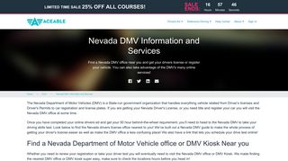 Nevada DMV Information and Services - Aceable