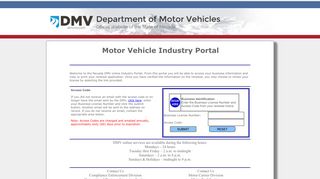 Motor Vehicle Industry Portal
