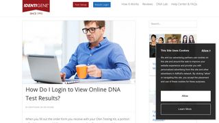 How Do I Login to View Online DNA Test Results? - IDENTIGENE