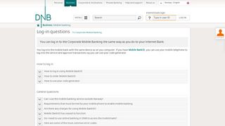 How to log in to the mobile bank - DNB
