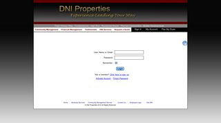 DNI resident login - DNI Properties