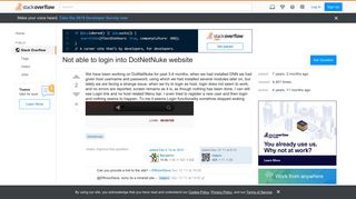 Not able to login into DotNetNuke website - Stack Overflow