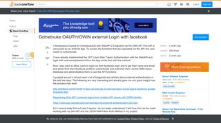 Dotnetnuke OAUTH/OWIN external Login with facebook - Stack Overflow