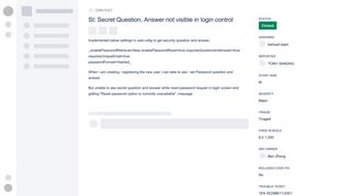 [DNN-8327] SI: Secret Question, Answer not visible in login control ...