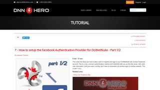 7 - How to setup the Facebook Authentication Provider for DotNetNuke ...