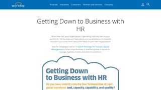 Getting Down to Business with HR - Workday