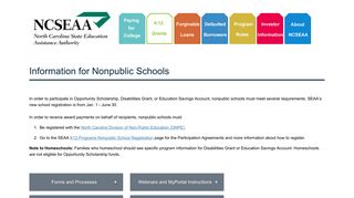 North Carolina State Education Assistance Authority: Information for ...