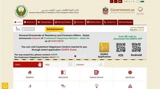 The General Directorate of Residency and Foreigners Affairs in Dubai ...