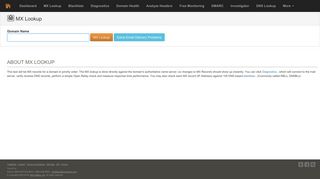 MxToolbox: MX Lookup Tool - Check your DNS MX Records online