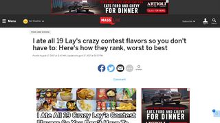 I ate all 19 Lay's crazy contest flavors so you don't have to: Here's how ...