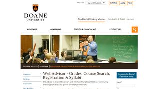 WebAdvisor - Grades, Course Search, Registration & Syllabi | Doane ...