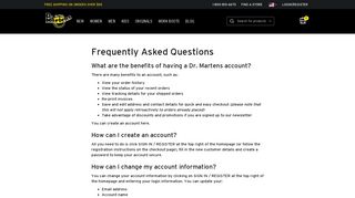 FAQs - Dr. Martens