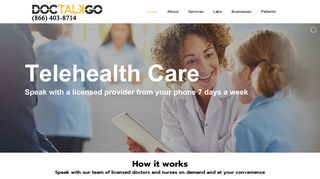 Doc Talk Go | Telemedicine Services