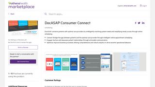 DocASAP Consumer Connect | Marketplace | athenahealth