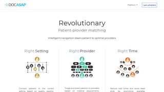 DocASAP: revolutionary patient-provider matching. Accurate online ...