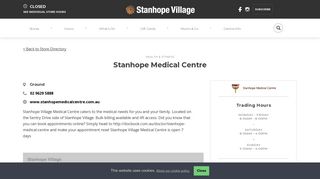 Stanhope Medical Centre at Stanhope Village