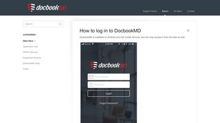 How to log in to DocbookMD - DocbookMD