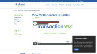 View My Documents In DocBox - Instanet Solutions