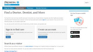 Find a Doctor, Dentist, and More | Visitor | Premera Blue Cross