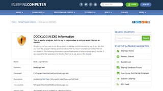 Dock Login Service - DockLogin.exe - Program Information