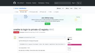 unable to login to private v2 registry · Issue #842 · docker/distribution ...