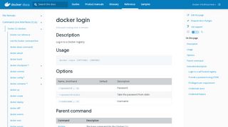 docker login | Docker Documentation